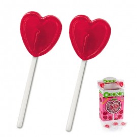 Sucette Cœur Cerise (lot de 5)