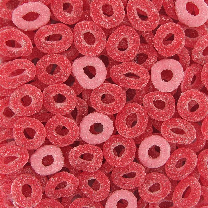 Anneaux Fraise Sucrée 100G